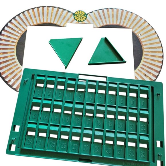Wheel of Fortune Vintage Game Pieces Replacement Parts Board Slide Stand Show - Picture 3 of 4